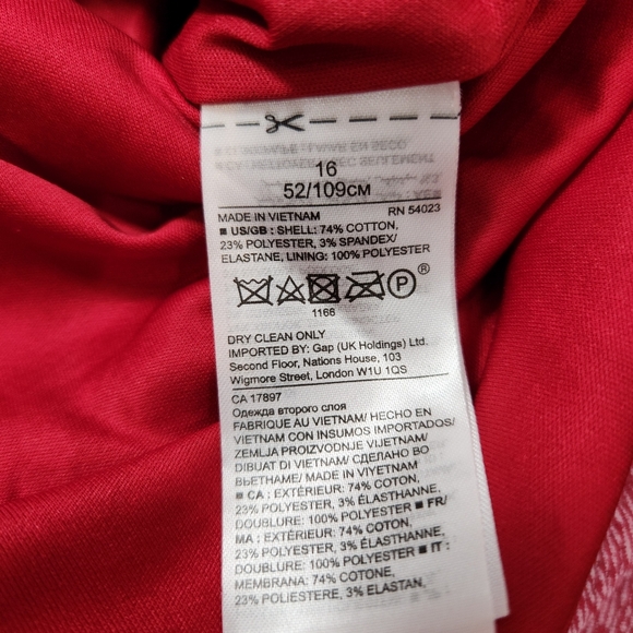 Banana Republic Jacquard Knit Cross-Back Dress With Ruffled Hem Size 16 - Picture 5 of 12